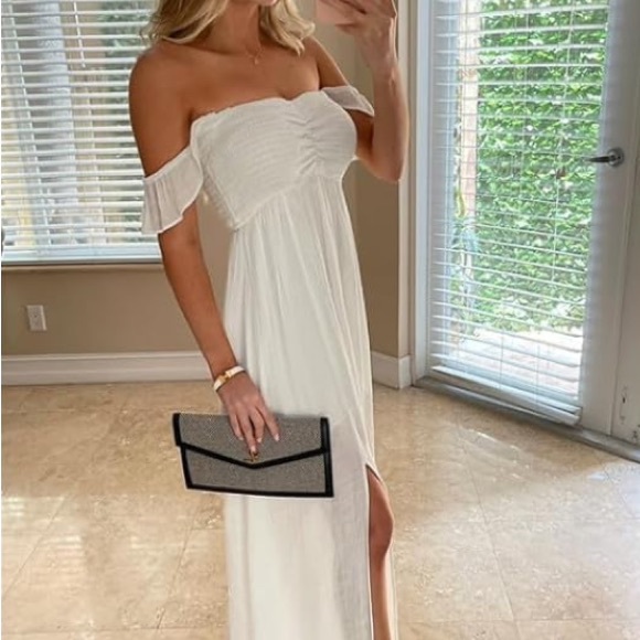 Off-Shoulder Maxi Dress - Effortless Boho Romance main image 1